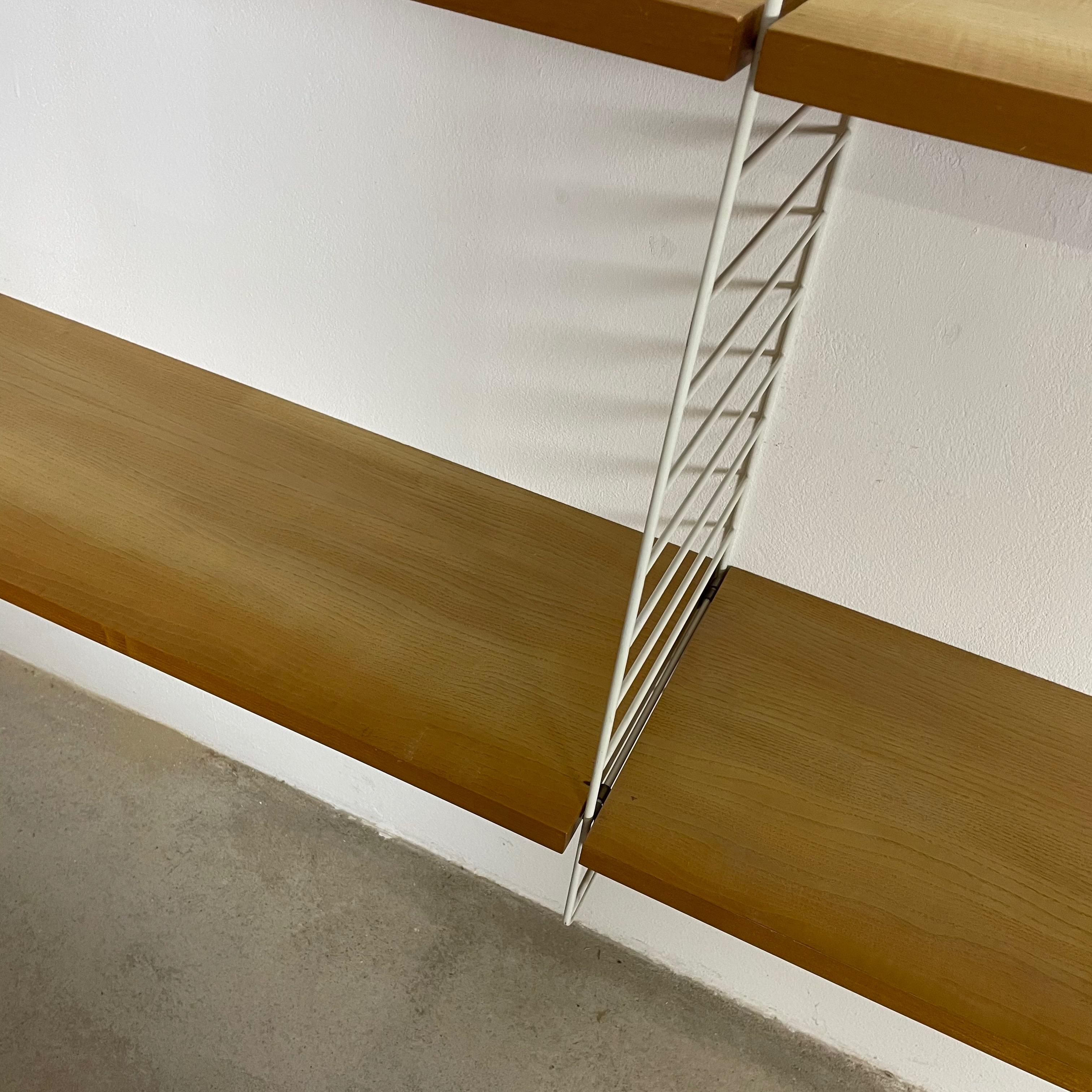 Modularer Wandschrank aus Eschenholz von Nisse Strinning, Schweden, 1970er Jahre 2