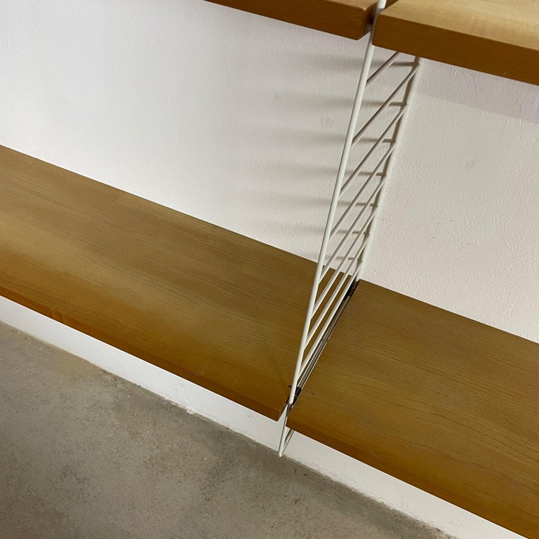 Original 1970s Modular String Wall Unit in Ashwood by Nisse Strinning ...