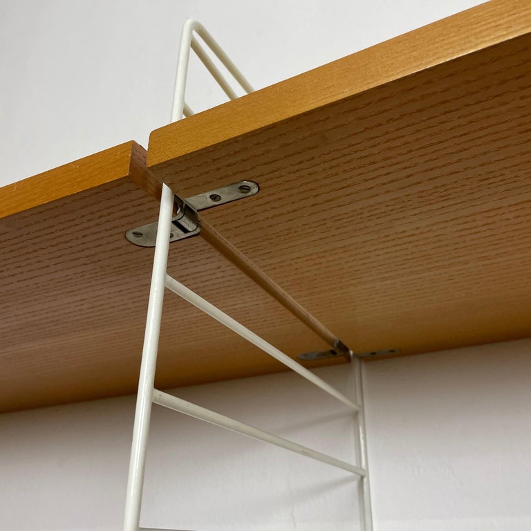 Original 1970s Modular String Wall Unit in Ashwood by Nisse Strinning ...