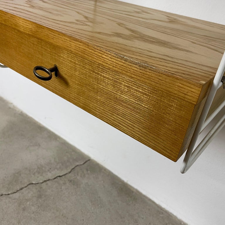 Original 1970s Modular String Wall Unit in Ashwood by Nisse Strinning ...