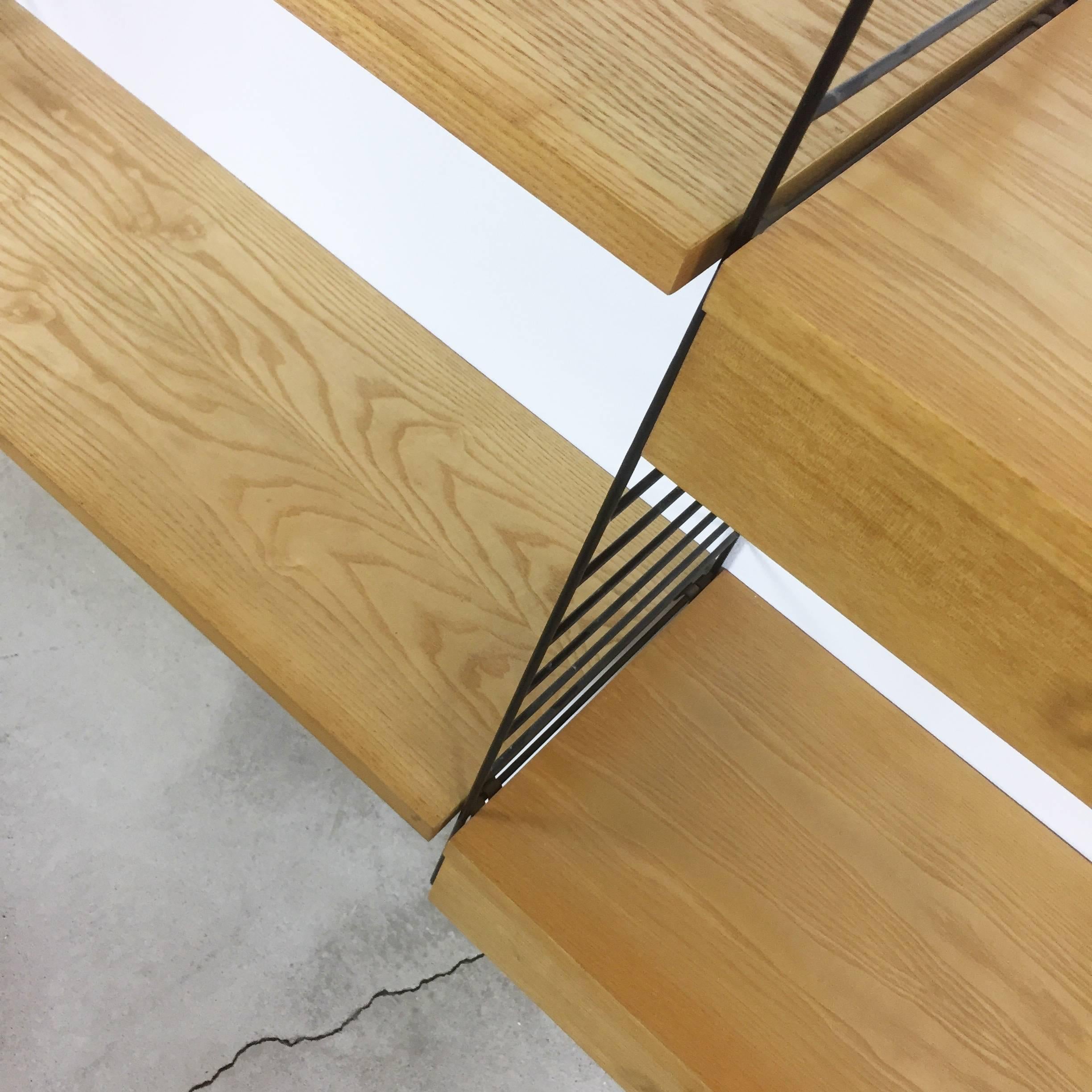 Original 1970s Modular String Wall Unit in Ashwood by Nisse Strinning ...