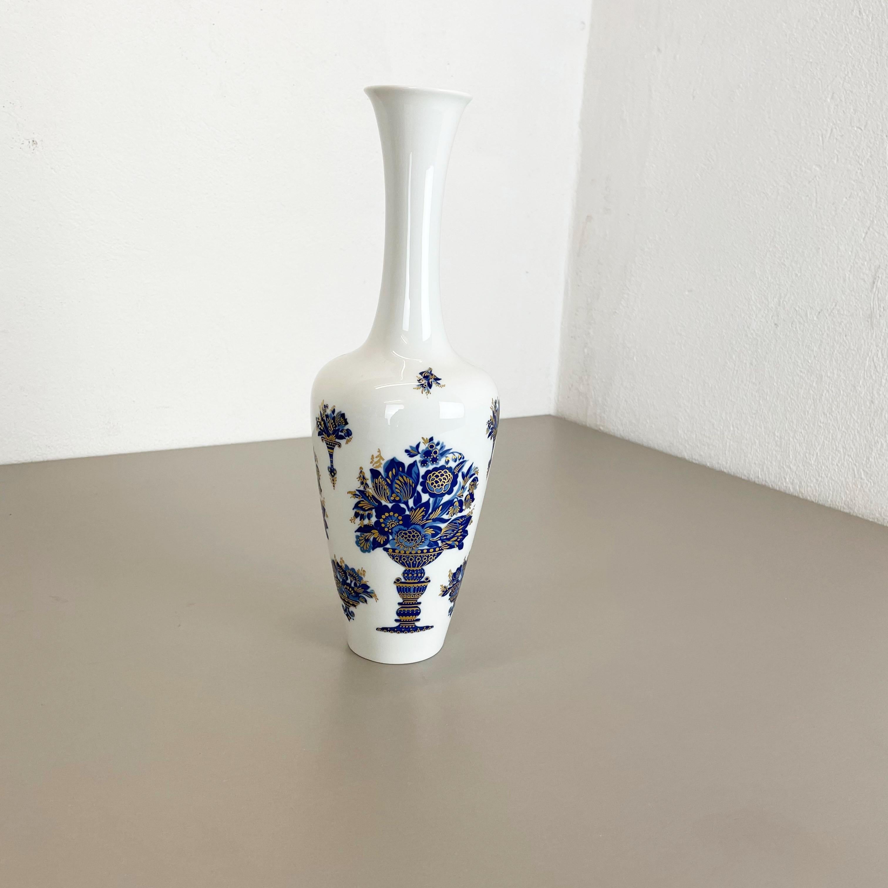 Original jarrón Op Art de los años 70 Jarrón de porcelana alemana de Heinrich Ceramics, Alemania Moderno de mediados de siglo en venta