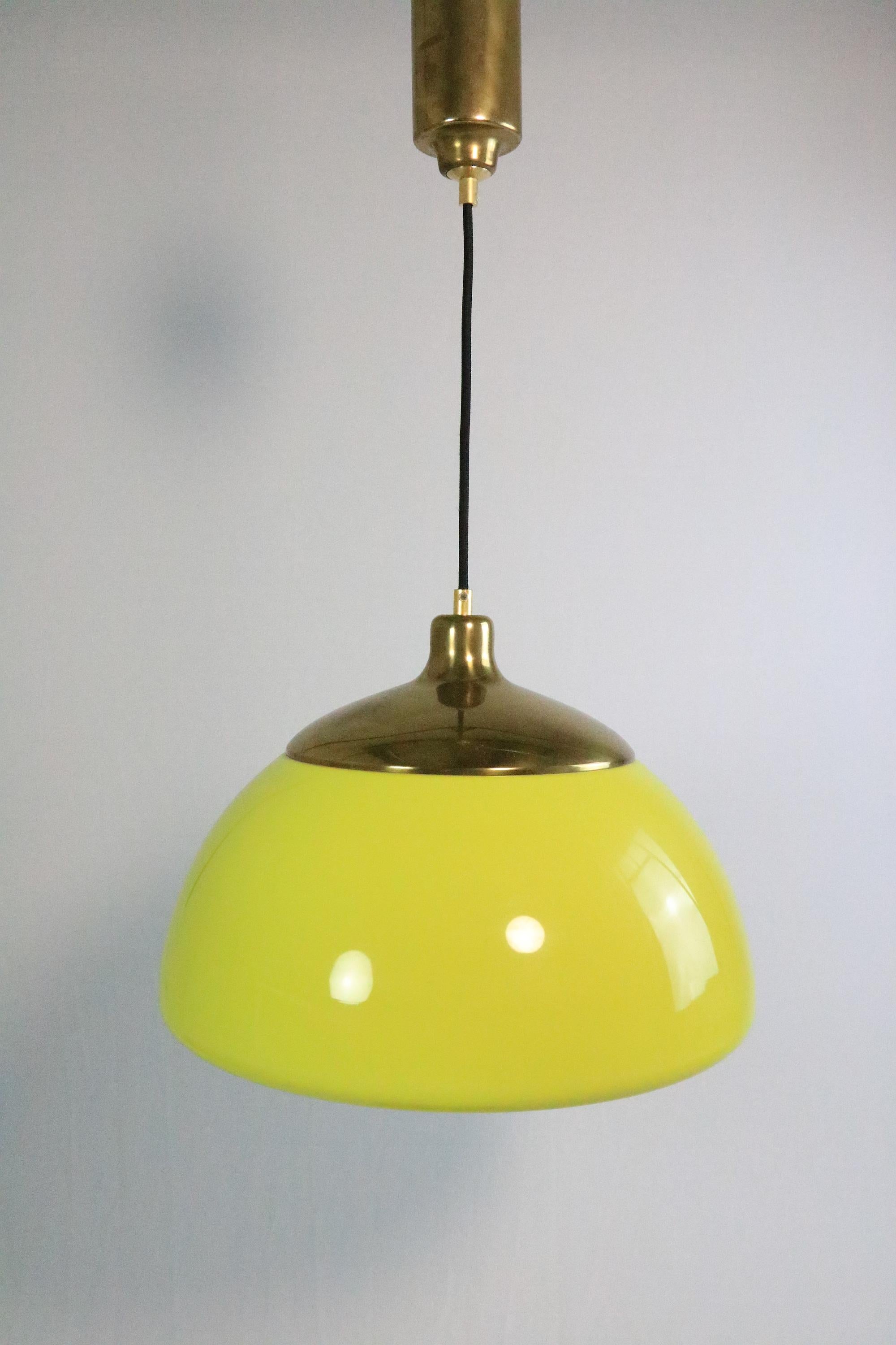 Brass Original 1970s Pendant Light from COSACK, Germany For Sale