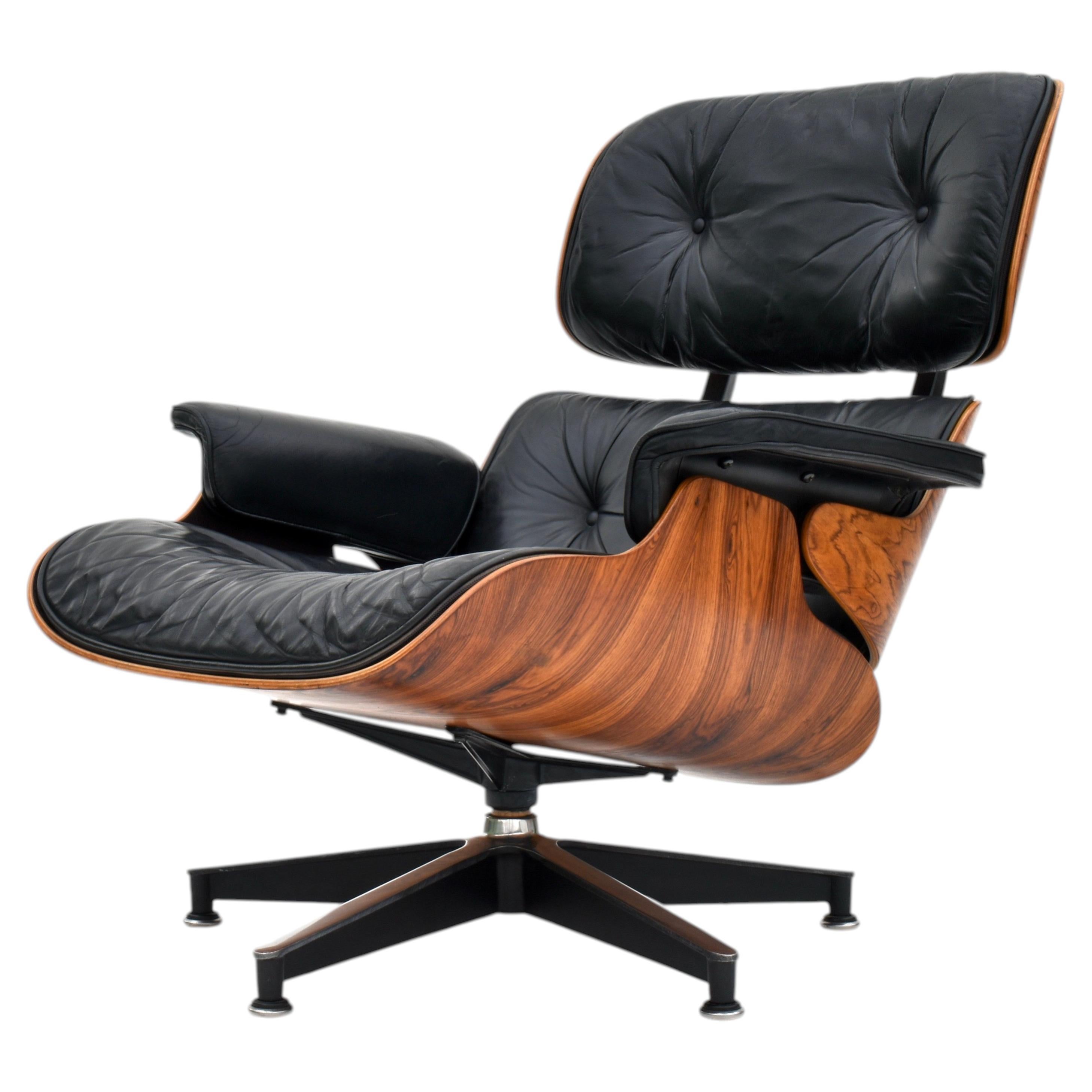 Original 1970s Production Eames Lounge Chair For Herman Miller