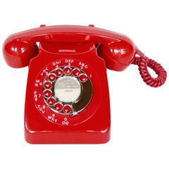 Original 1970s Red GPO Model 746L Telephone Full Working Order