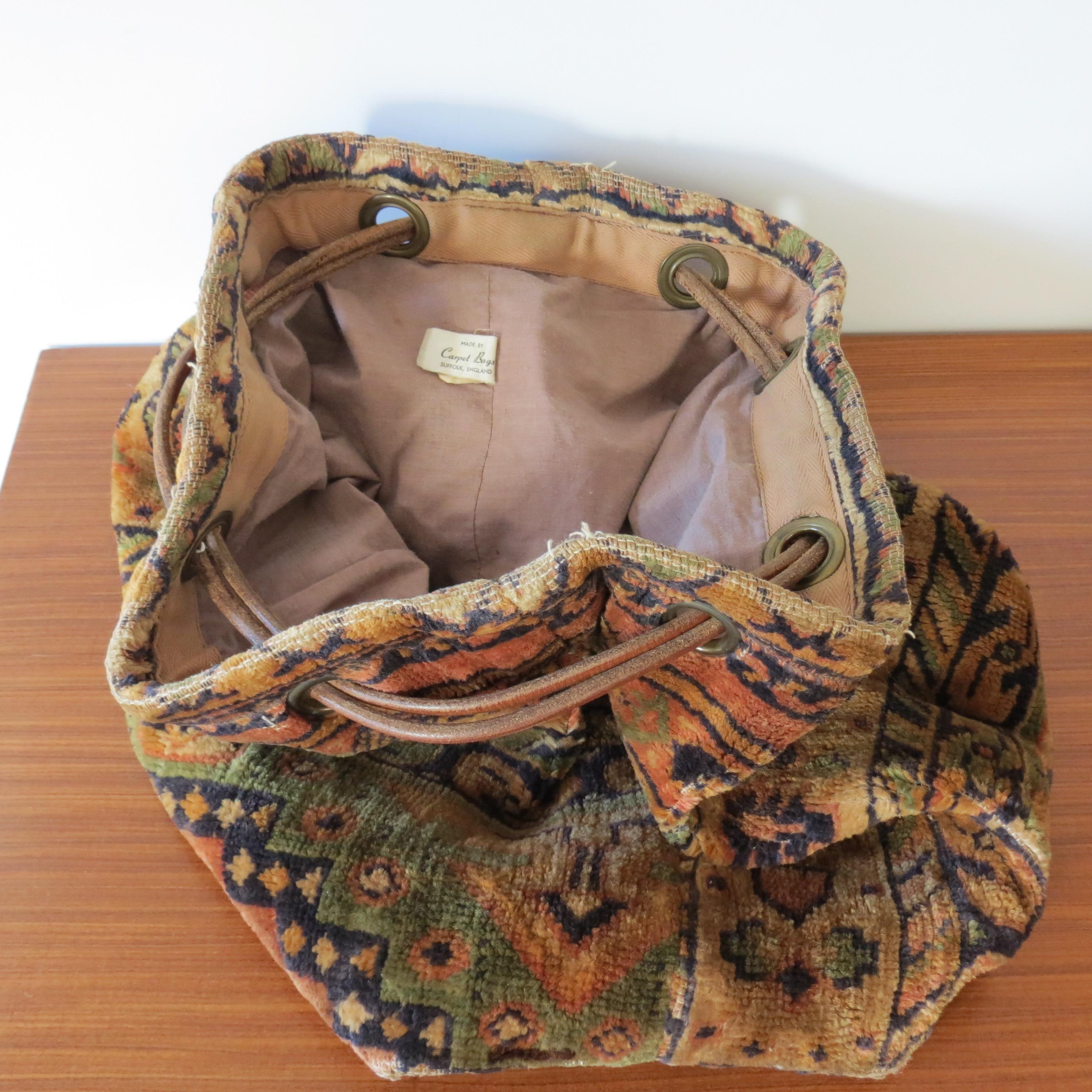 antique carpet bag