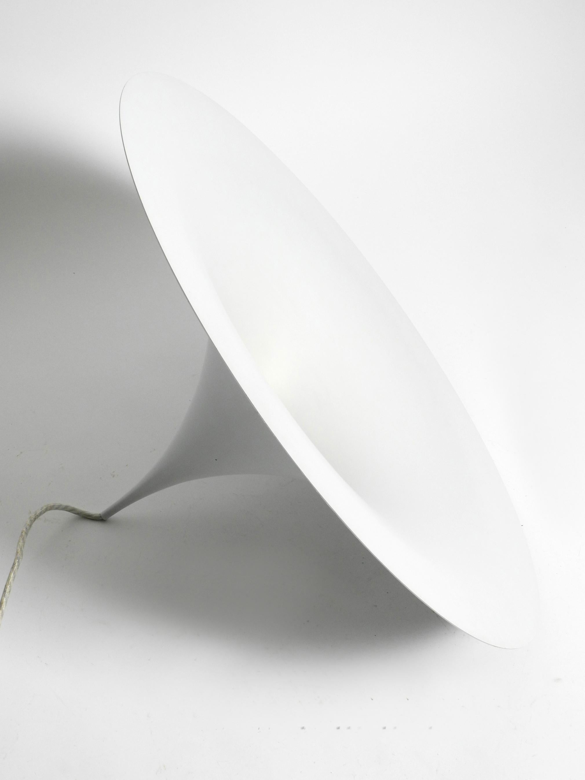 Original 1970s XXL Fog & Morup hanging lamp semi white with 70 cm diameter For Sale 7