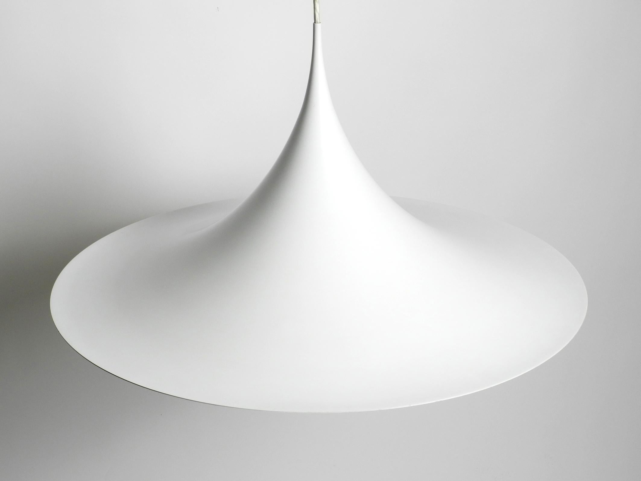 Space Age Original 1970s XXL Fog & Morup hanging lamp semi white with 70 cm diameter For Sale
