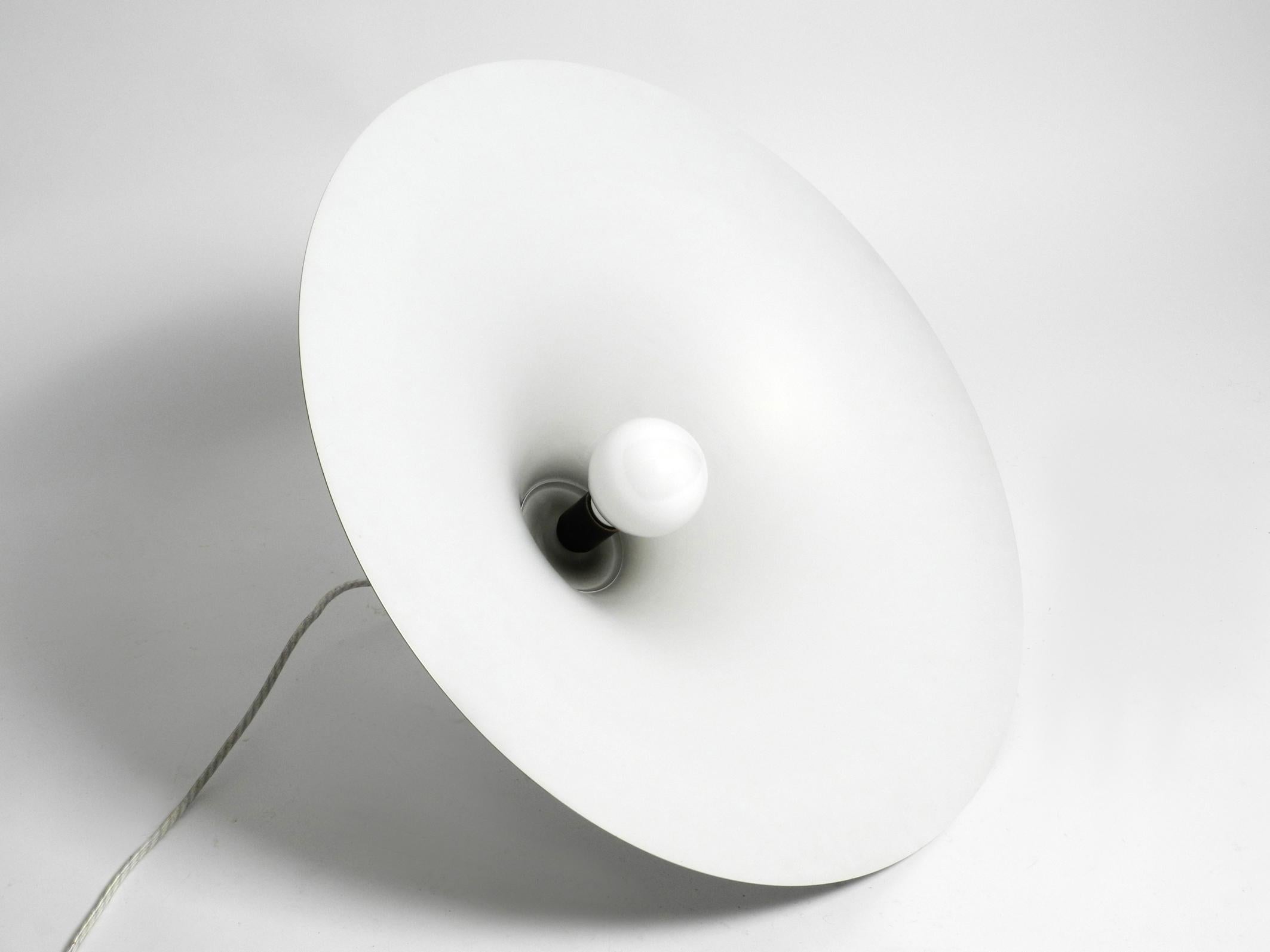 Late 20th Century Original 1970s XXL Fog & Morup hanging lamp semi white with 70 cm diameter For Sale