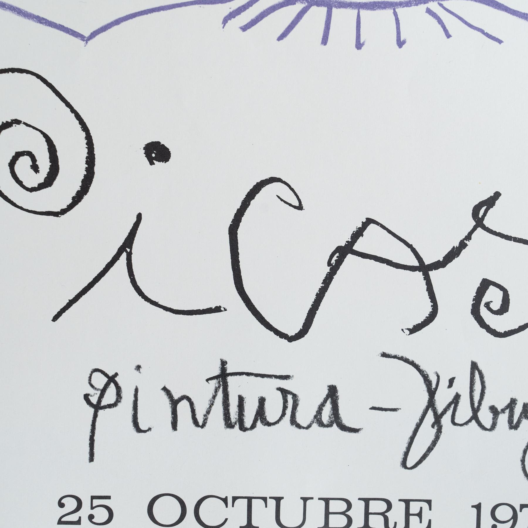 Original 1971 Limited Edition Exhibition Poster by Pablo Picasso For Sale 3