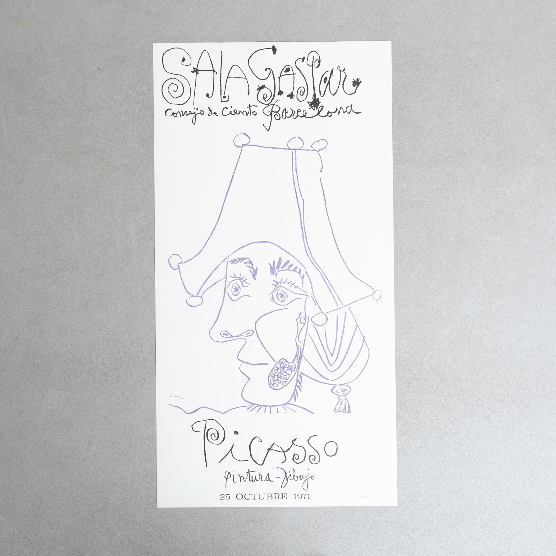 Original 1971 Limited Edition Exhibition Poster by Pablo Picasso – 
