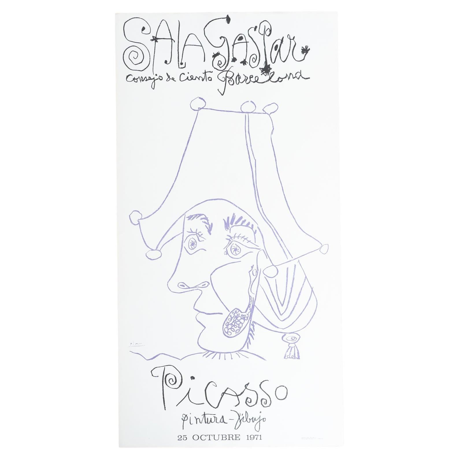 Original 1971 Limited Edition Exhibition Poster by Pablo Picasso