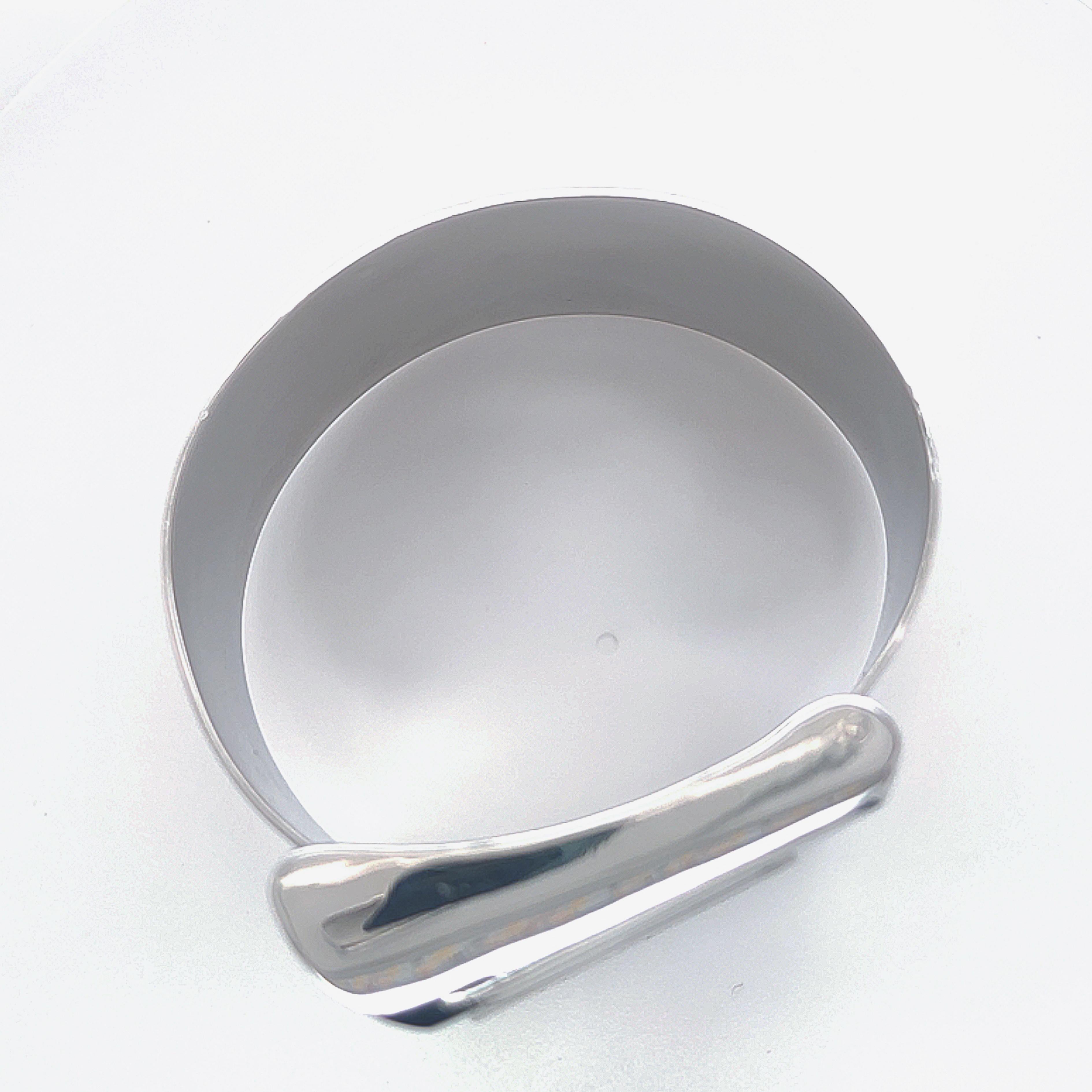 Ikonische Sterlingsilber-Uhr von Alexis Barthelay, handgewickelt, 1972 im Zustand „Hervorragend“ in Valenza, IT
