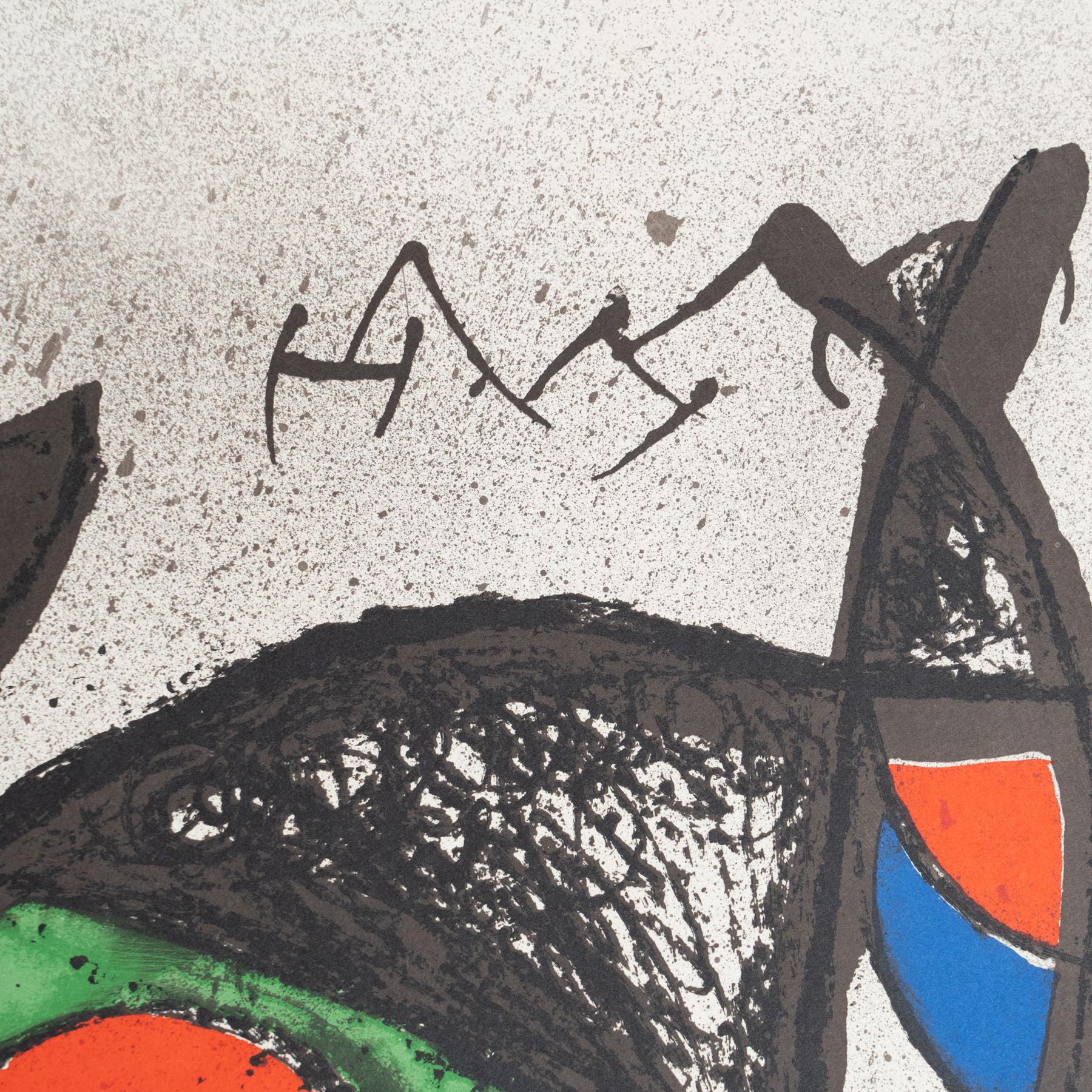 Original 1972 Exhibition Poster by Joan Miró – 