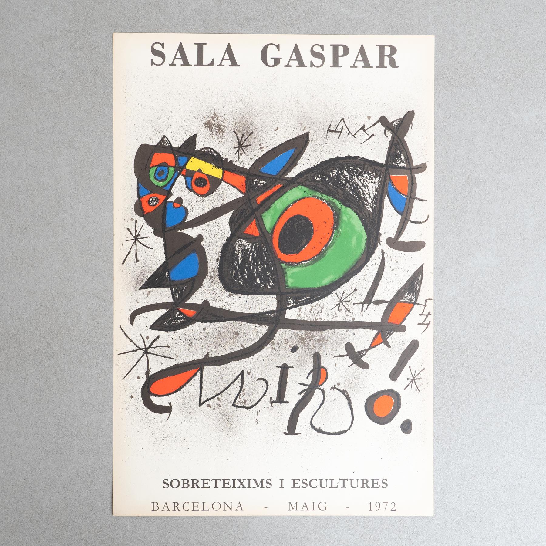 Original 1972 Exhibition Poster by Joan Miró – 