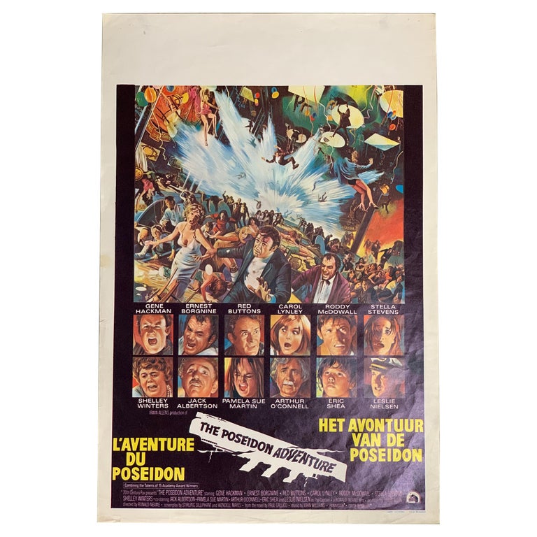 Original 1972 Movie Poster "The Poseidon Adventure", Belgium For Sale