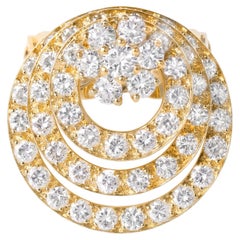 Original 1972 Norman Teufel 2.15ct Diamond Spinner Ring, 18k Gold