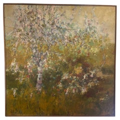 Original 1974 Anton Sipos Signed Contemporary Painting Oil on Canvas.