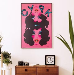 Poster originale del 1974 del CYRK "Circus", Ragazze Coniugate di Janowski