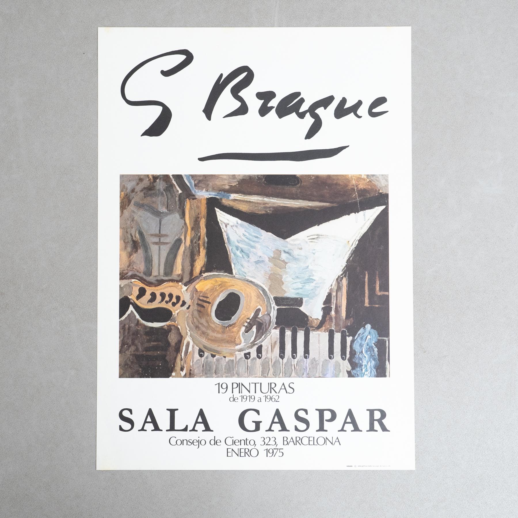 Affiche originale de l'exposition de Georges Braque en 1975 - Sala Gaspar, Barcelone

Artiste : Georges Braque

Exposition : Sala Gaspar, Barcelone

Année : 1975

Dimensions : 69,5 x 49,5 cm : 69,5 x 49,5 cm

Condit : Bon état vintage avec des