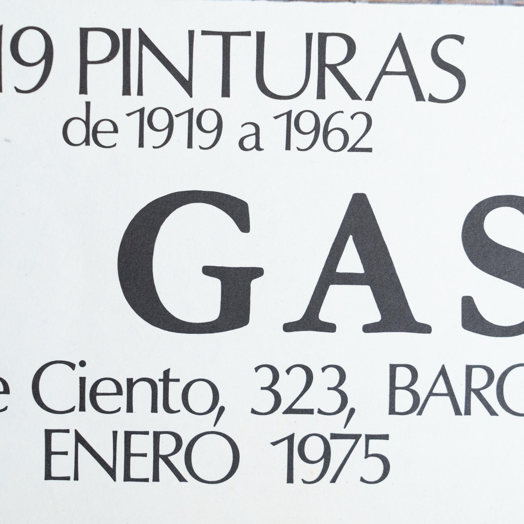 Affiche originale de l'exposition de Georges Braque en 1975 - Sala Gaspar, Barcelone en vente 2