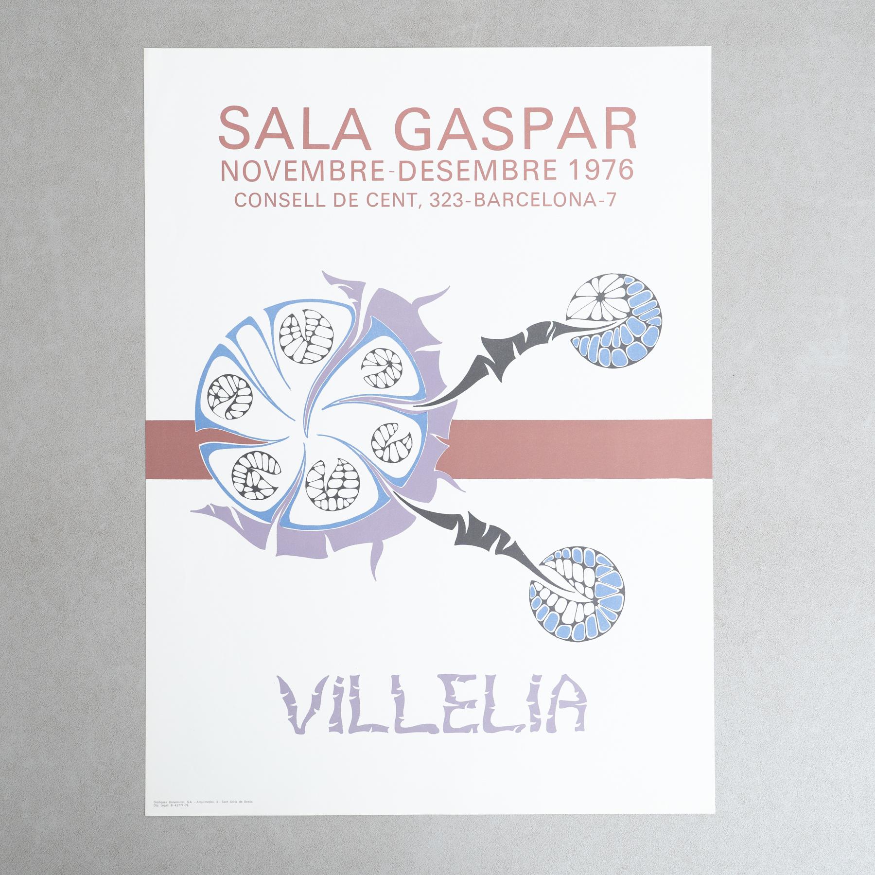 Original 1976 Exhibition Poster by Moisès Villèlia – Sala Gaspar, Barcelona

Artist: Moisès Villèlia

Exhibition: Sala Gaspar, Barcelona

Year: 1976

Dimensions: 73.5 x 54.5 cm

Condition: Good vintage condition with minor marks and imperfections