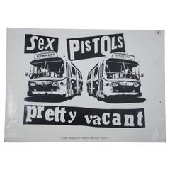 Original 1977 Sex Pistols Nowhere Boredom Pretty Vacant Promo Poster Jamie Reid