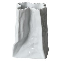 Vase original en céramique Paper Bag de Tapio Wirkkala pour Rosenthal, 1977