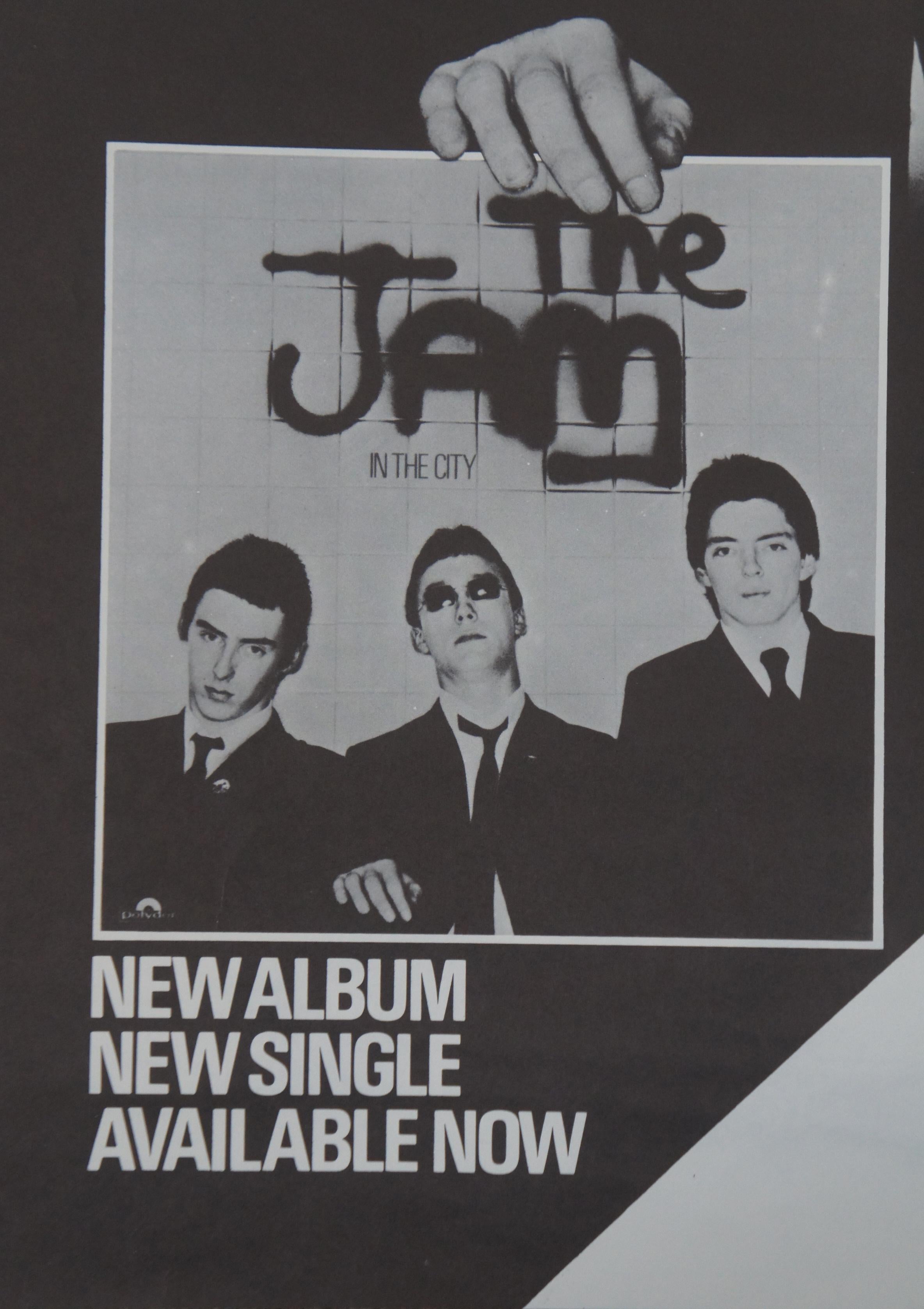 Paper Original 1977 The Jam in the City Poster Punk New Wave Mod