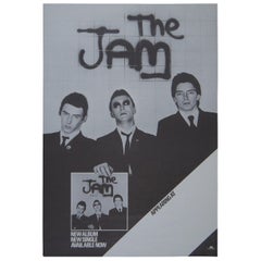 Vintage Original 1977 The Jam in the City Poster Punk New Wave Mod