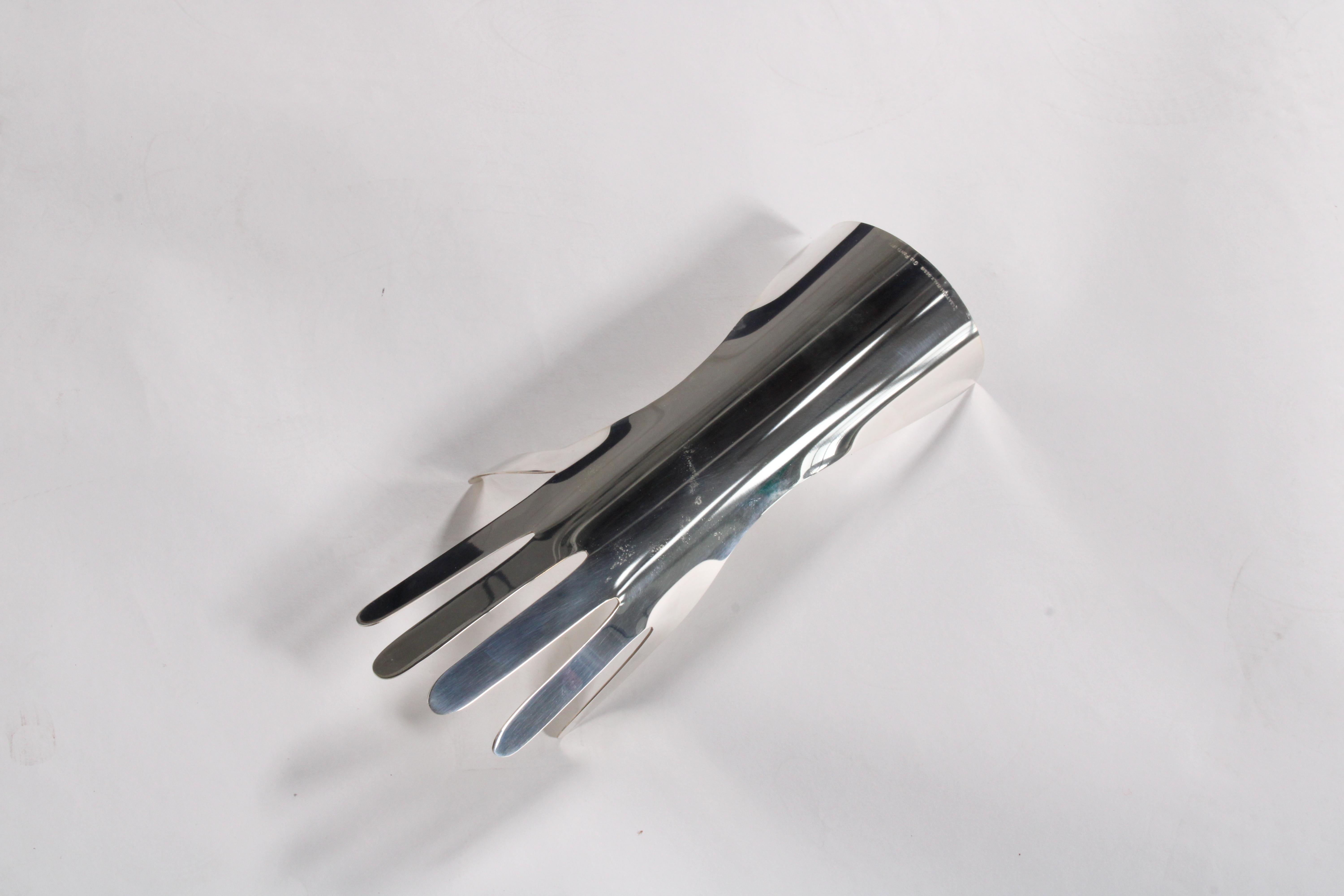 Placcato argento Scultura a mano originale di Gio Ponti del 1978 per Sabbatini * CONSEGNA GRATUITA IN TUTTO IL MONDO in vendita