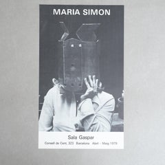 Original 1979 Exhibition Poster by María Simón