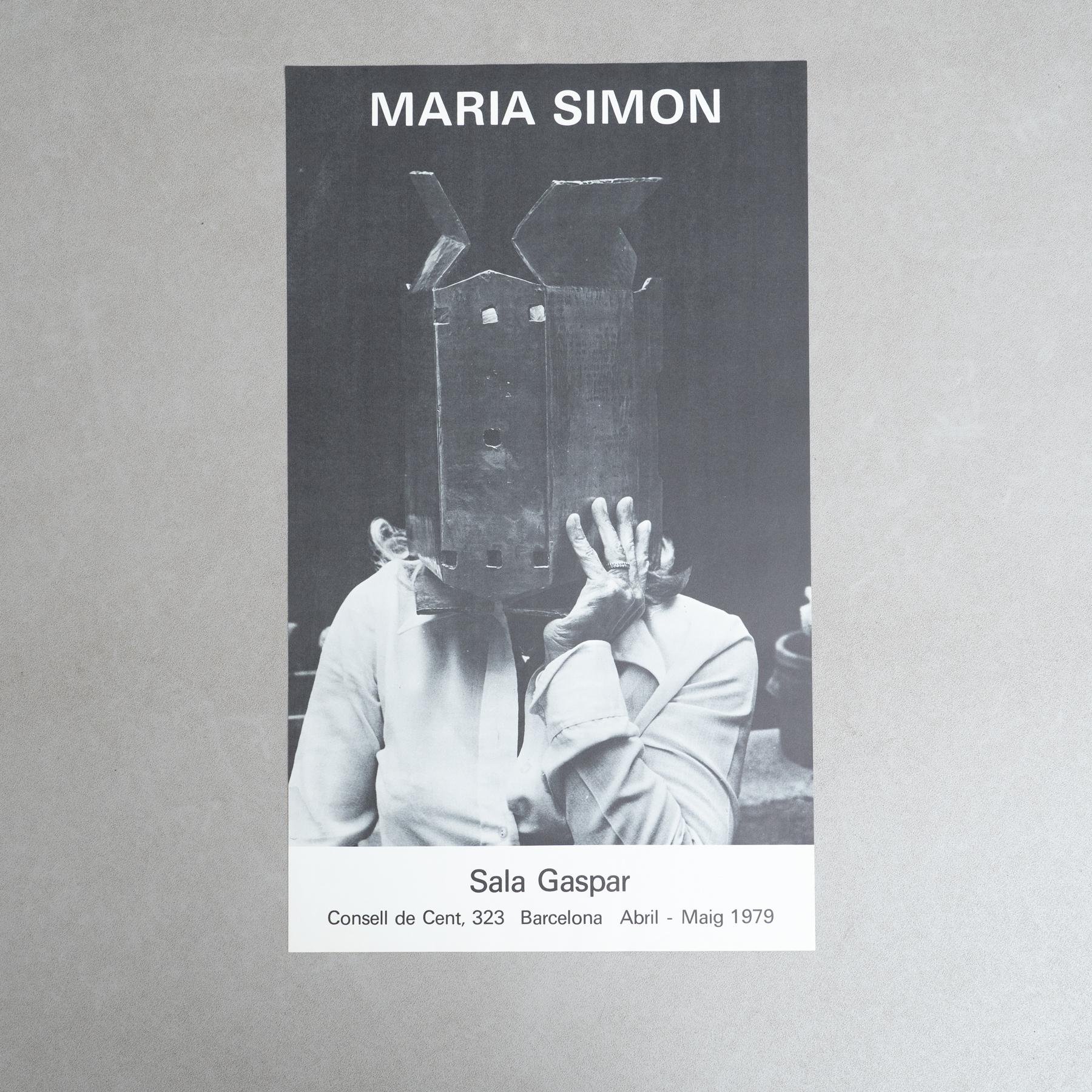 Original 1979 Exhibition Poster by María Simón – Sala Gaspar, Barcelona

Artist: María Simón

Exhibition: Sala Gaspar, Barcelona

Year: 1979

Dimensions: 66 x 44.5 cm

Condition: Good vintage condition with minor marks and imperfections due to
