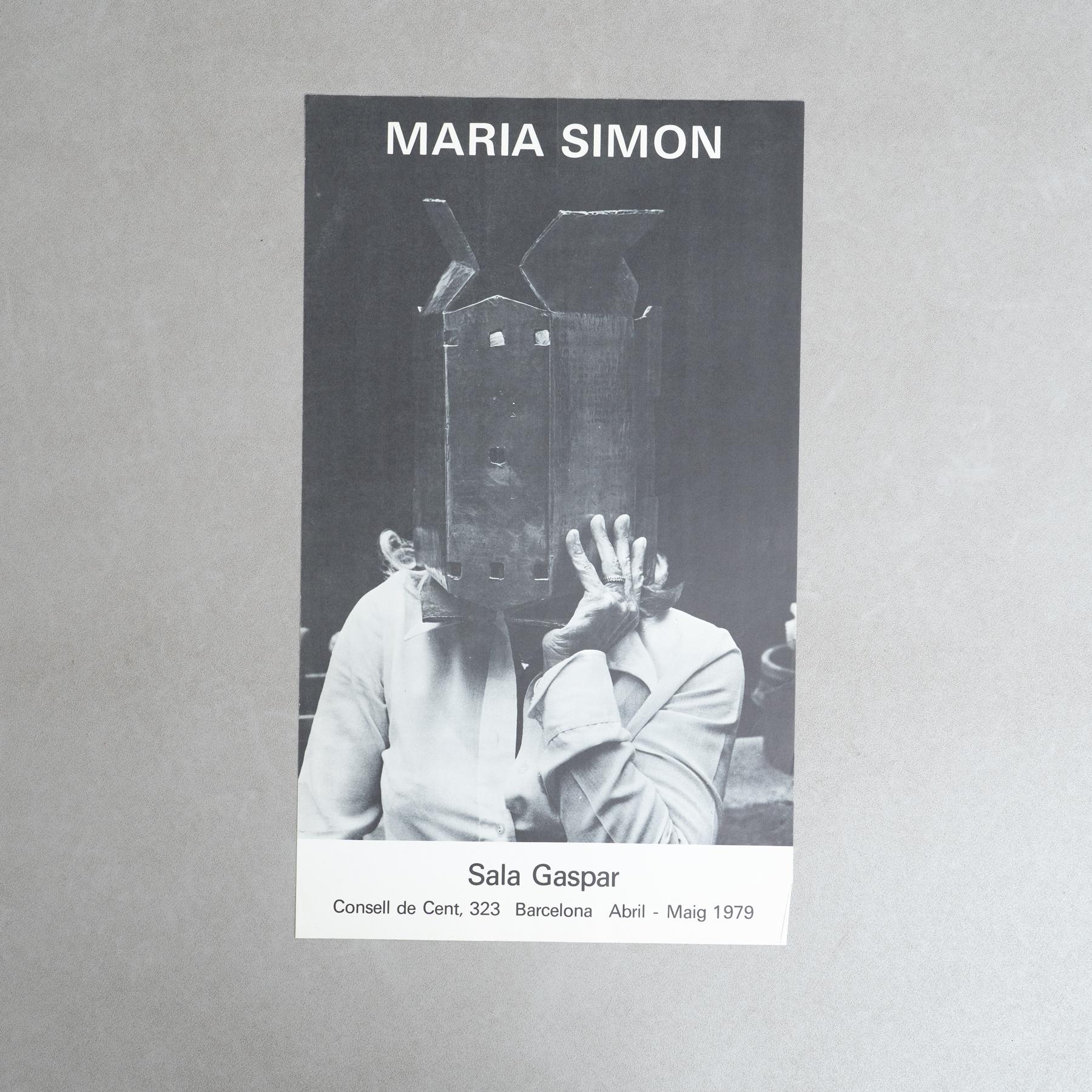 Original 1979 Exhibition Poster by María Simón – Sala Gaspar, Barcelona

Artist: María Simón

Exhibition: Sala Gaspar, Barcelona

Year: 1979

Dimensions: 66 x 44.5 cm

Condition: Good vintage condition with minor marks and imperfections due to