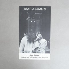 Original 1979 Exhibition Poster by María Simón
