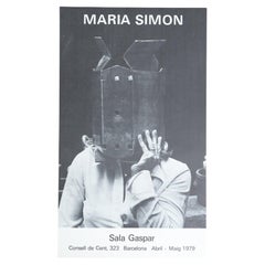 Original 1979 Exhibition Poster by María Simón