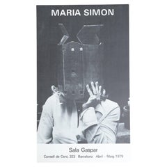 Original-Ausstellungsplakat von 1979 von María Simón