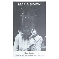 Original 1979 Exhibition Poster by María Simón