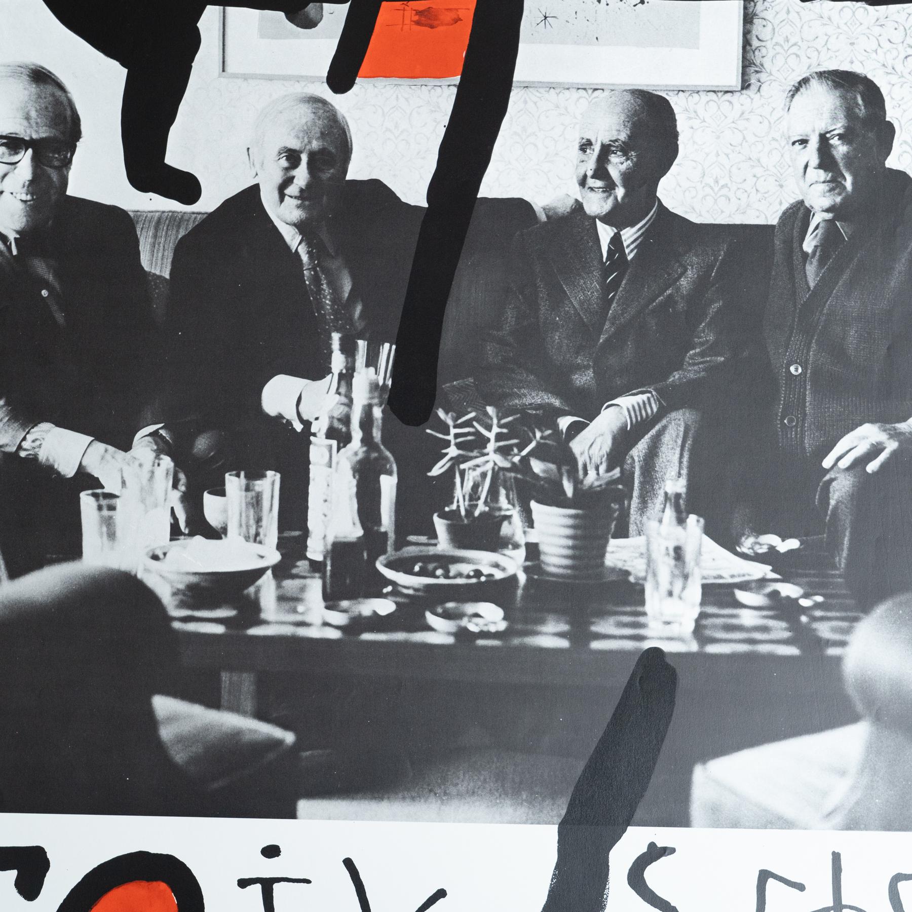 Fin du 20e siècle Affiche originale d'Artema de 1980 avec Sert, Foix, Llorens, Miró et Artigas en vente