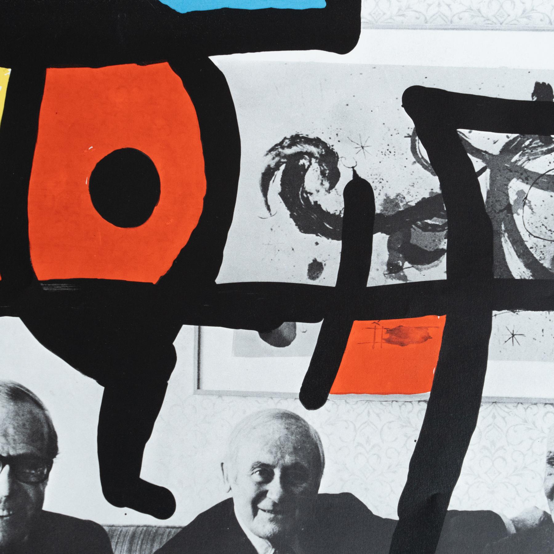 Affiche originale d'Artema de 1980 avec Sert, Foix, Llorens, Miró et Artigas en vente 2