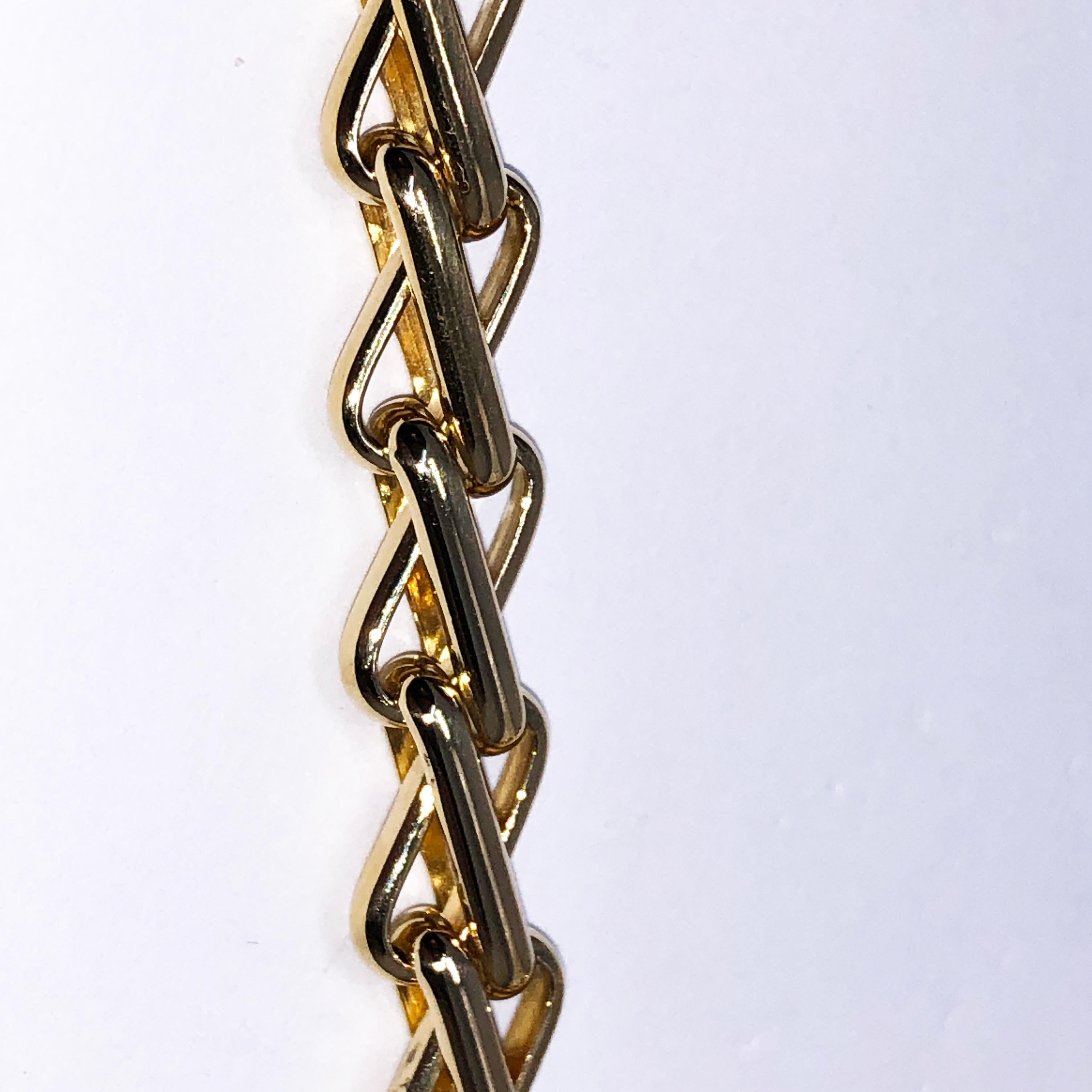 Original 1980 One-of-a-Kind Pomellato 18K Solid Yellow Gold Long Chain Necklace 1
