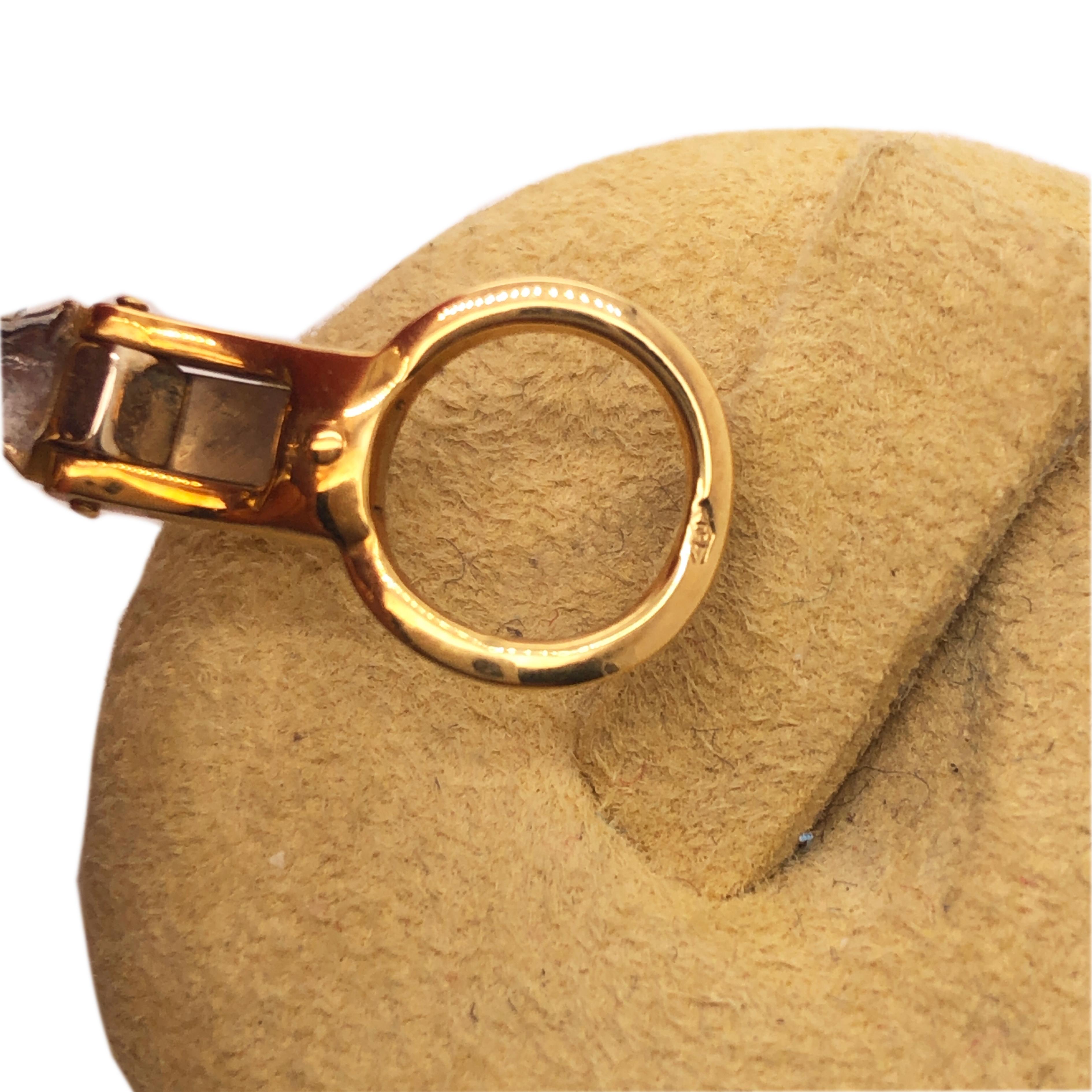 Original 1980 Pomellato 2.70kt Diamond Yellow White Gold Gourmette Earrings 4