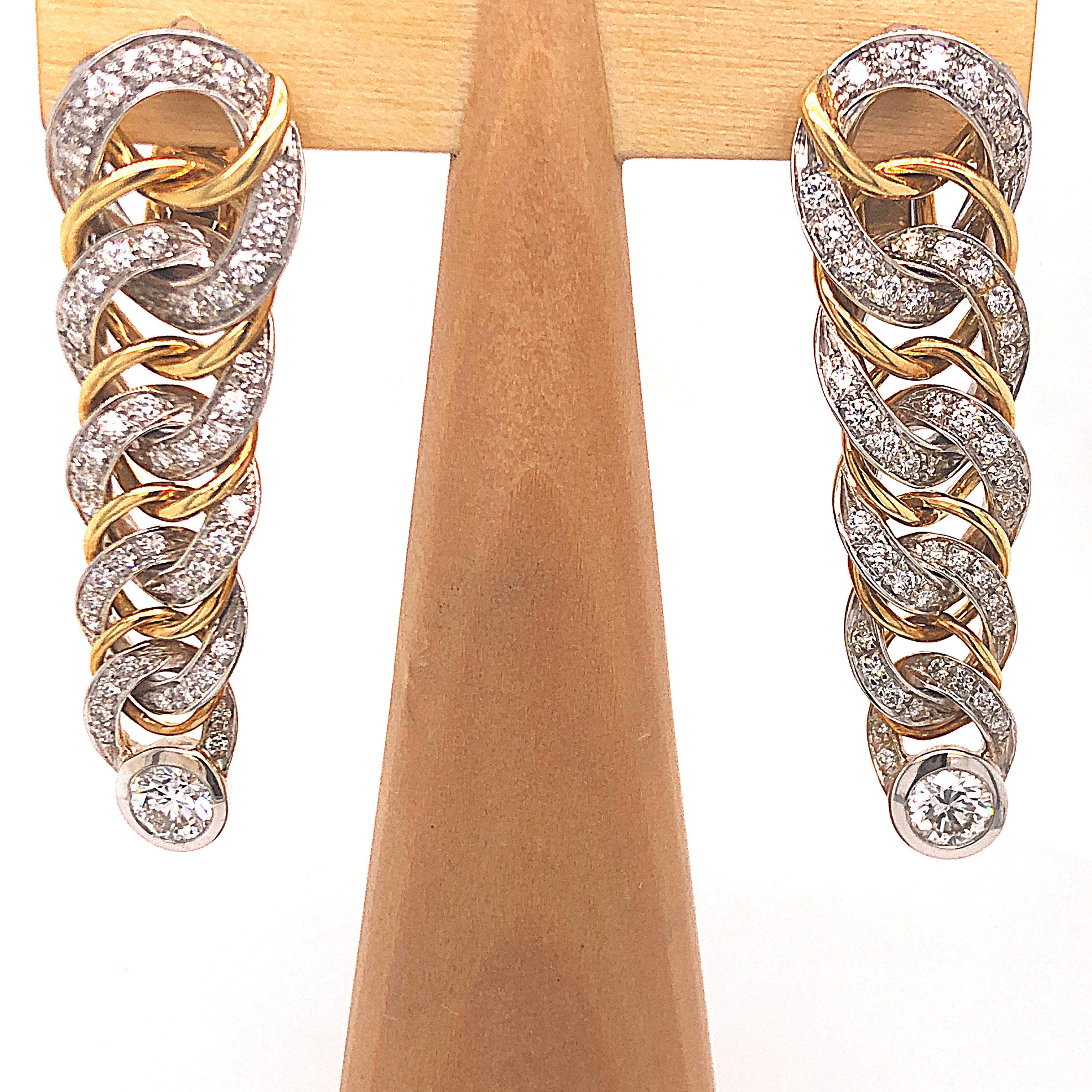 A Pomellato Iconic, Out-of-Ordinary, Timeless Jewel: these 1980 Sumptuous Earrings were revolutionary at the time and they still are now: wearable and extremely precious, a perfect expression of Pino Rabolini's philosophy. An accessory designed for