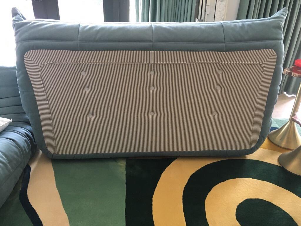 Suede Original 1980s Ligne Roset 'Togo' Five Pieces Sofas Designed by Michel Ducaroy