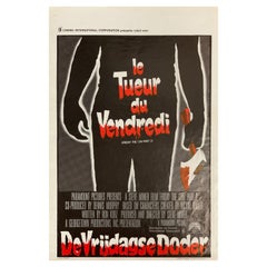 Original 1981 Film Poster, Friday the 13th Part 2, Belgian, Jason Voorhees