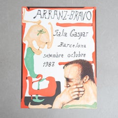 Original 1983 Exhibition Poster by Eduardo Arranz-Bravo – Sala Gaspar, Barcelona