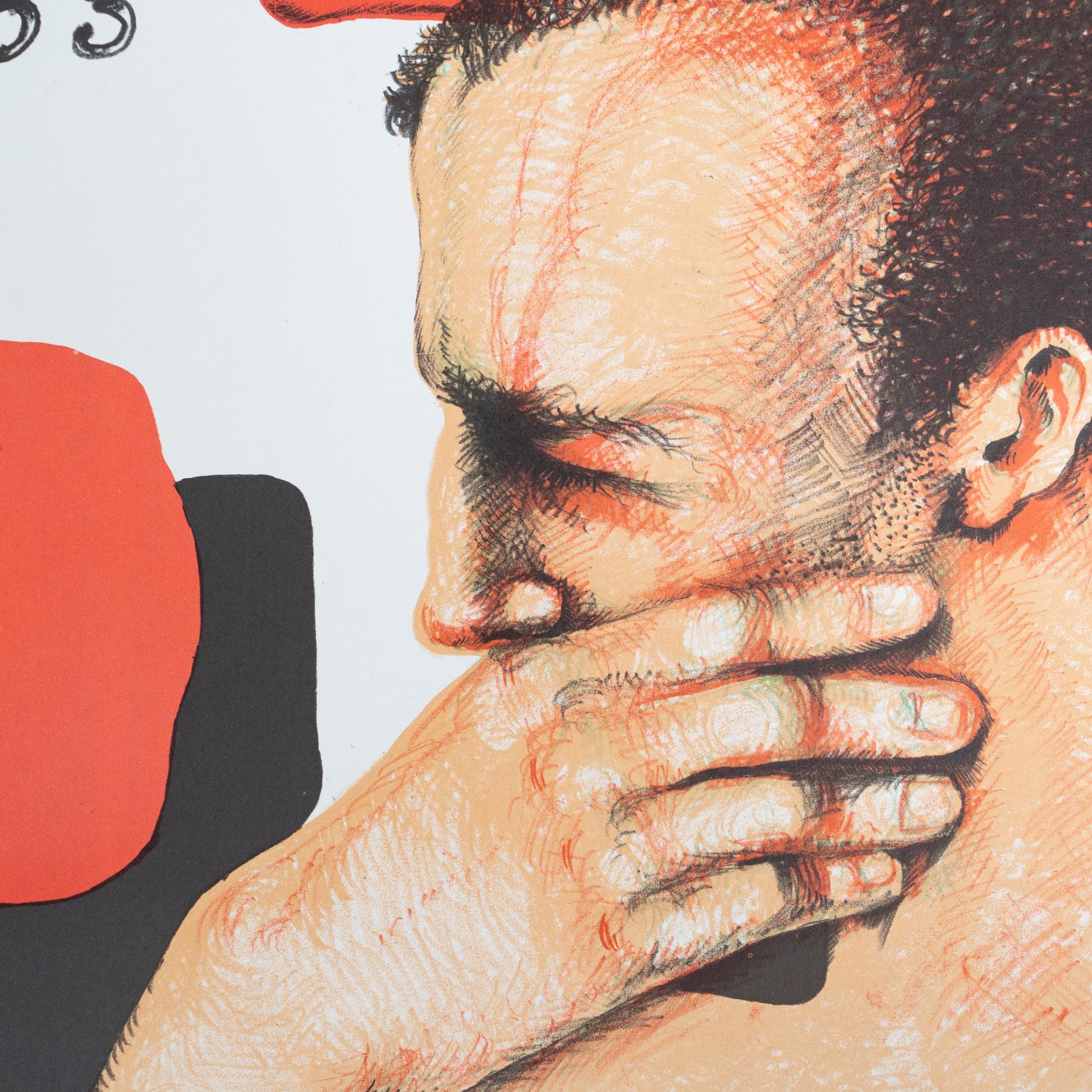 Paper Original 1983 Exhibition Poster by Eduardo Arranz-Bravo – Sala Gaspar, Barcelona For Sale