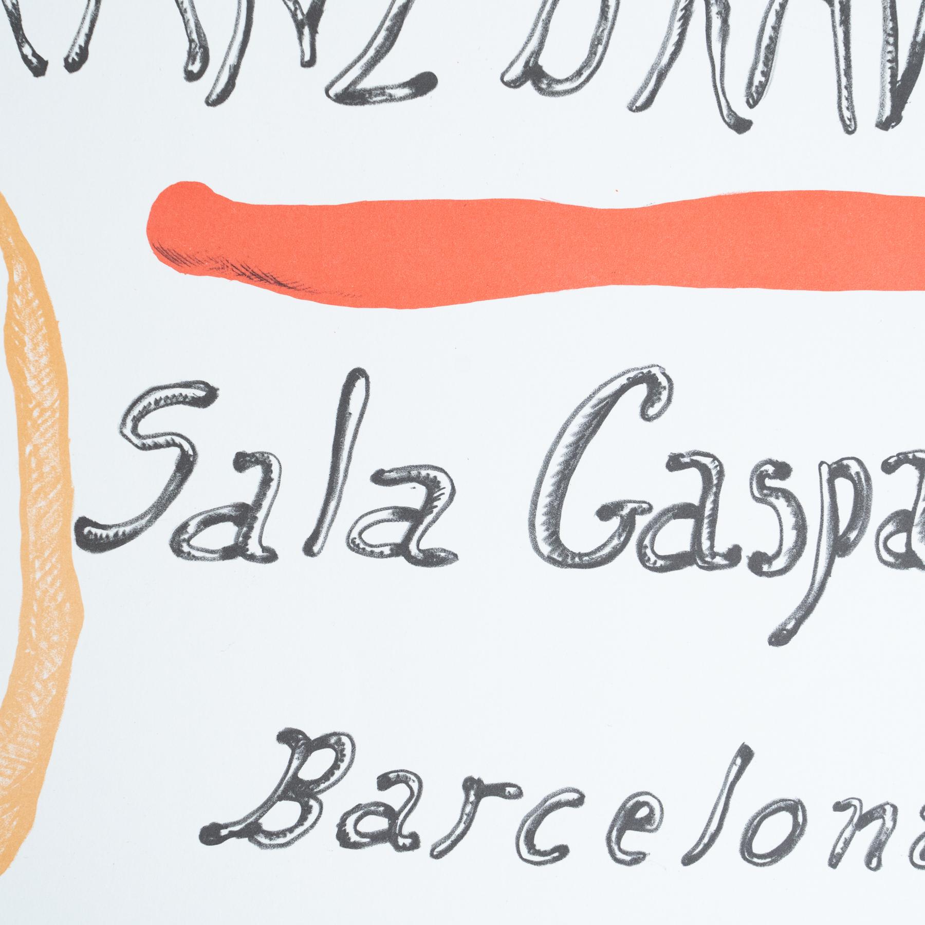 Original 1983 Exhibition Poster by Eduardo Arranz-Bravo – Sala Gaspar, Barcelona For Sale 3