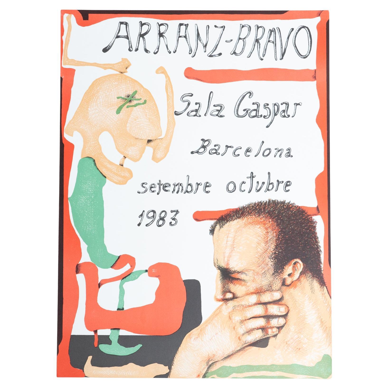 Original 1983 Exhibition Poster by Eduardo Arranz-Bravo – Sala Gaspar, Barcelona