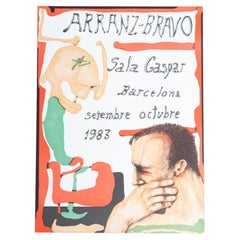 Poster originale della mostra di Eduardo Arranz-Bravo del 1983 - Sala Gaspar, Barcellona